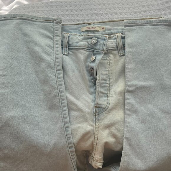 Levis Wedgie Staight Wedgie Droit Sz 32 - Picture 4 of 5